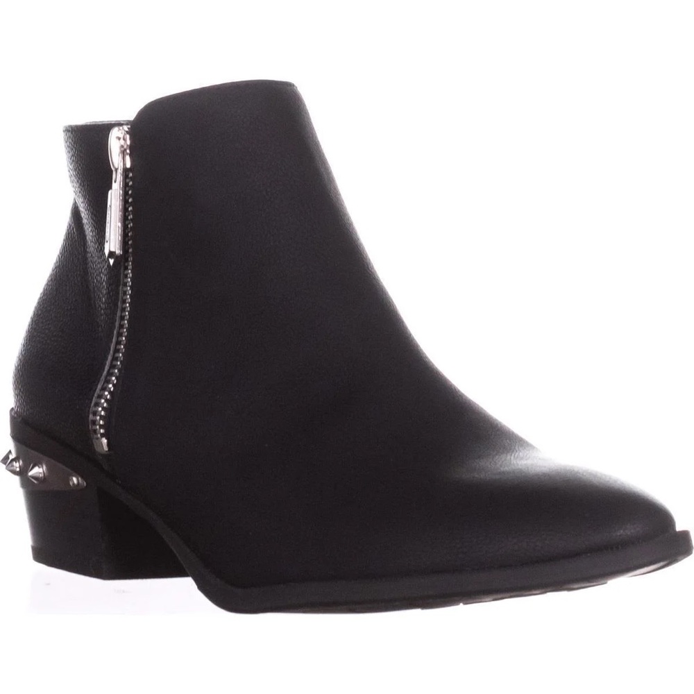 Revolve Sam Edelman Holt Black Leather Booties Ankle Boots 8